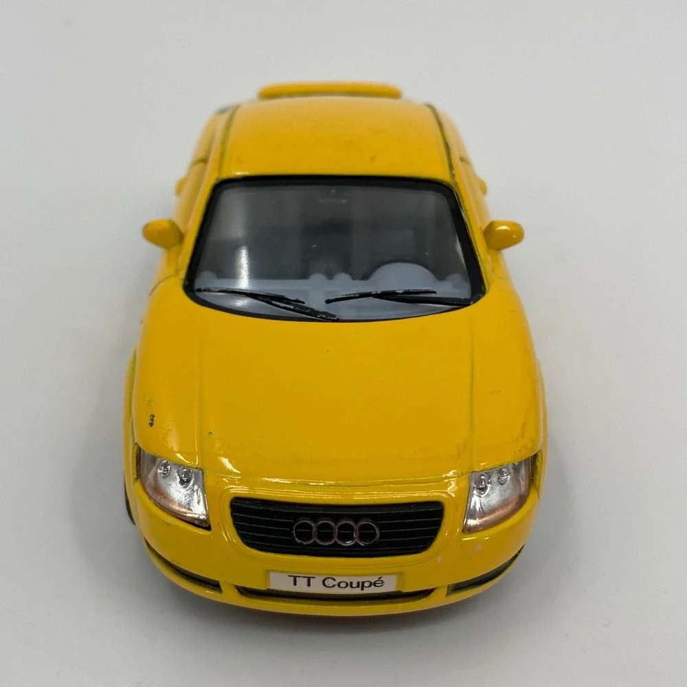 Kinsmart‎ Audi TT Coupe Yellow Die-cast Model Car 1/32 Scale KT 5016 5 Inch